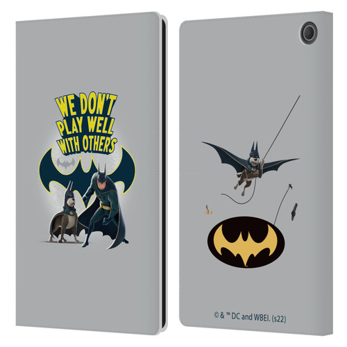 DC League Of Super Pets Graphics We Don't Play Well With Others Leather Book Wallet Case Cover For Amazon Fire Max 11 2023