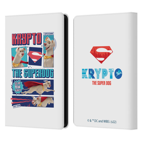 DC League Of Super Pets Graphics Krypto The Superdog Leather Book Wallet Case Cover For Amazon Kindle Paperwhite 5 (2021)
