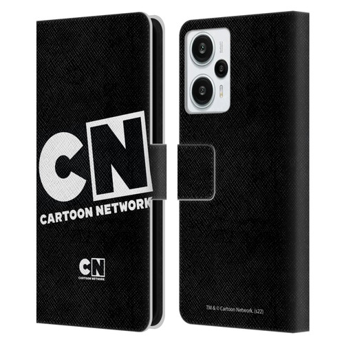 Cartoon Network Logo Oversized Leather Book Wallet Case Cover For Xiaomi Redmi Note 12T