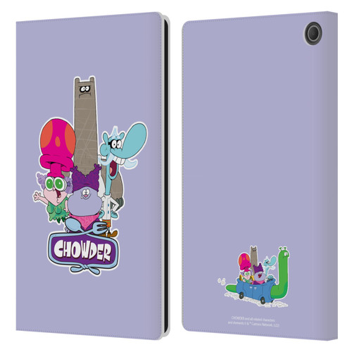Chowder: Animated Series Graphics Character Art Leather Book Wallet Case Cover For Amazon Fire Max 11 2023