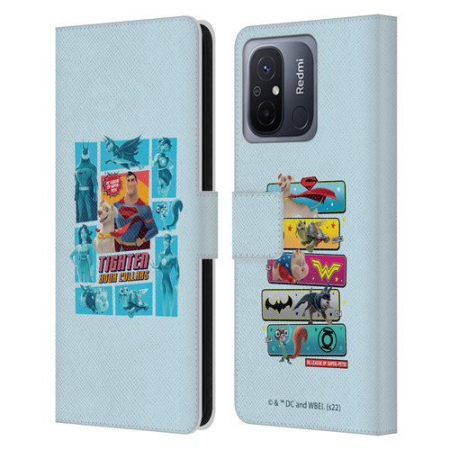 DC League Of Super Pets Graphics Tighten Your Collars Leather Book Wallet Case Cover For Xiaomi Redmi 12C