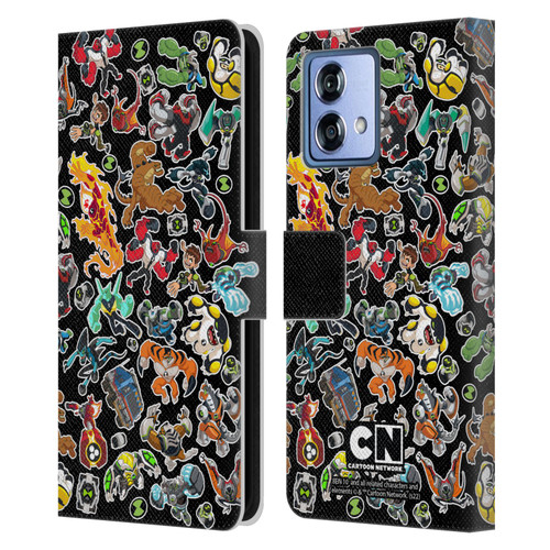 Ben 10: Animated Series Graphics Alien Pattern Leather Book Wallet Case Cover For Motorola Moto G84 5G