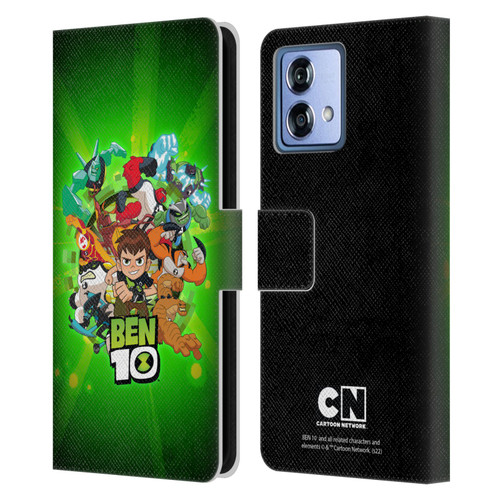 Ben 10: Animated Series Graphics Character Art Leather Book Wallet Case Cover For Motorola Moto G84 5G