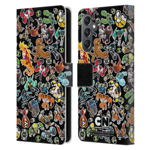 Ben 10: Animated Series Graphics Alien Pattern Leather Book Wallet Case Cover For Samsung Galaxy A25 5G