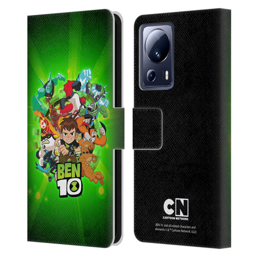 Ben 10: Animated Series Graphics Character Art Leather Book Wallet Case Cover For Xiaomi 13 Lite 5G