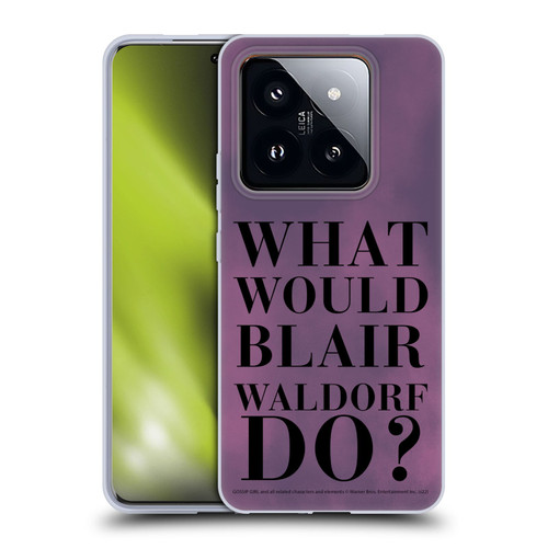 Gossip Girl Graphics What Would Blair Soft Gel Case for Xiaomi 14 Pro