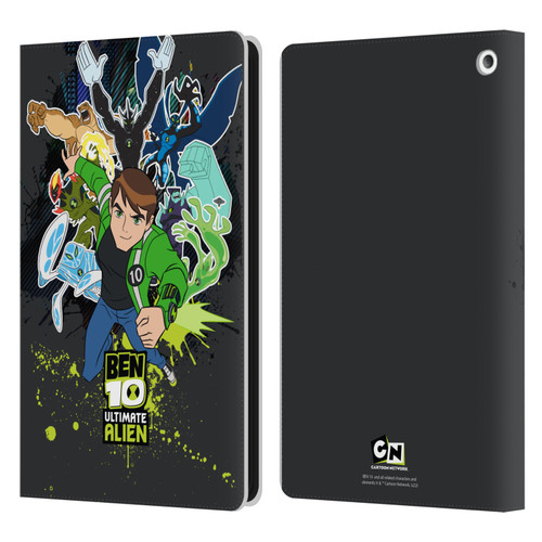 Ben 10: Ultimate Alien Graphics Character Art Leather Book Wallet Case Cover For Amazon Fire HD 8/Fire HD 8 Plus 2020