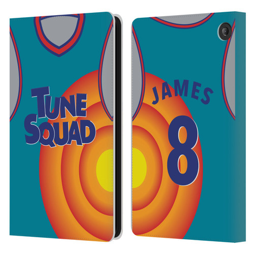 Space Jam: A New Legacy Graphics Jersey Leather Book Wallet Case Cover For Amazon Fire 7 2022