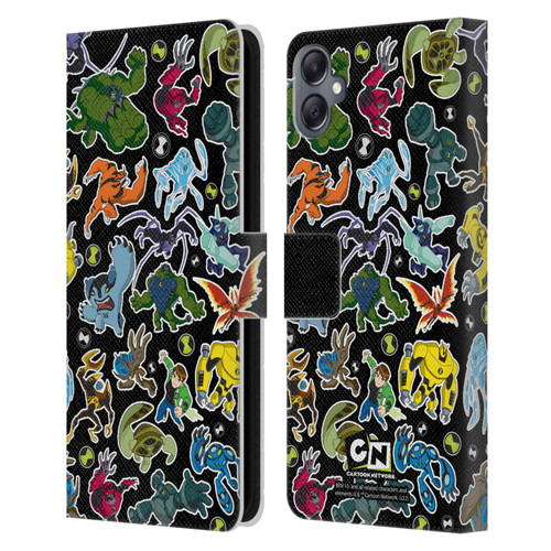 Ben 10: Ultimate Alien Graphics Alien Pattern Leather Book Wallet Case Cover For Samsung Galaxy A05