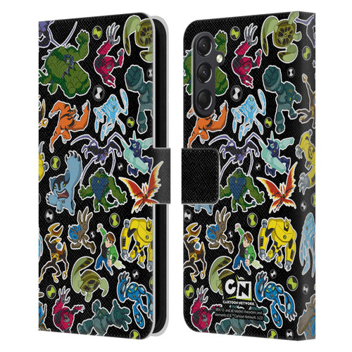 Ben 10: Ultimate Alien Graphics Alien Pattern Leather Book Wallet Case Cover For Samsung Galaxy A24 4G / M34 5G