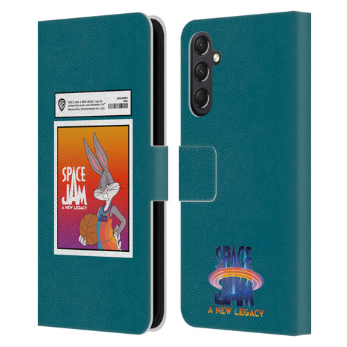 Space Jam: A New Legacy Graphics Bugs Bunny Card Leather Book Wallet Case Cover For Samsung Galaxy A24 4G / M34 5G
