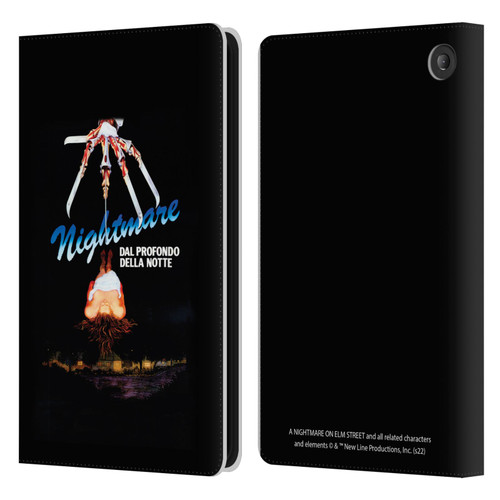 A Nightmare On Elm Street (1984) Graphics Nightmare Leather Book Wallet Case Cover For Amazon Fire 7 2022