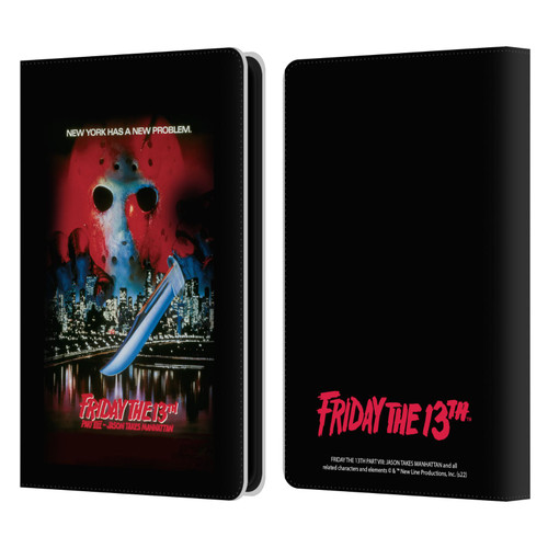 Friday the 13th Part VIII Jason Takes Manhattan Graphics Key Art Leather Book Wallet Case Cover For Amazon Kindle Paperwhite 5 (2021)