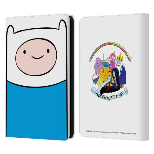 Adventure Time Graphics Finn The Human Leather Book Wallet Case Cover For Amazon Kindle Paperwhite 5 (2021)