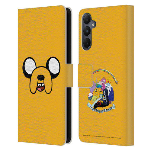 Adventure Time Graphics Jake The Dog Leather Book Wallet Case Cover For Samsung Galaxy A05s