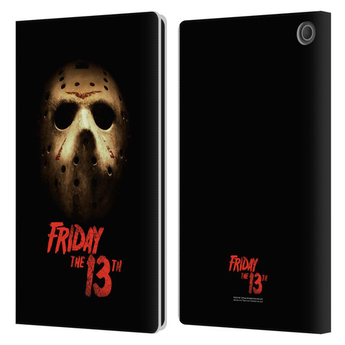 Friday the 13th 2009 Graphics Jason Voorhees Poster Leather Book Wallet Case Cover For Amazon Fire Max 11 2023