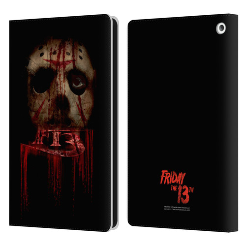 Friday the 13th 2009 Graphics Jason Voorhees Leather Book Wallet Case Cover For Amazon Fire HD 8/Fire HD 8 Plus 2020