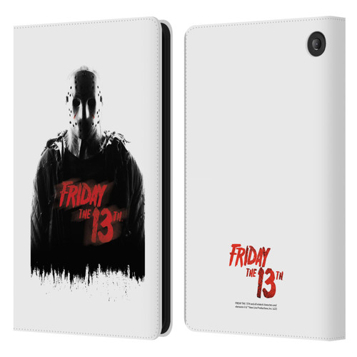 Friday the 13th 2009 Graphics Jason Voorhees Key Art Leather Book Wallet Case Cover For Amazon Fire 7 2022