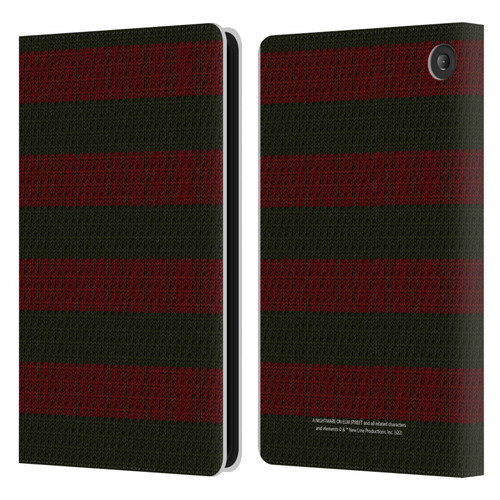 A Nightmare On Elm Street: Freddy's Dead Graphics Sweater Pattern Leather Book Wallet Case Cover For Amazon Fire 7 2022