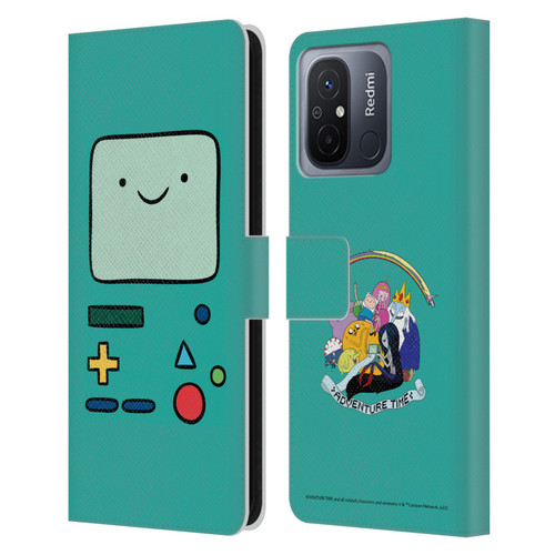 Adventure Time Graphics BMO Leather Book Wallet Case Cover For Xiaomi Redmi 12C
