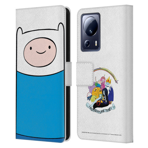 Adventure Time Graphics Finn The Human Leather Book Wallet Case Cover For Xiaomi 13 Lite 5G