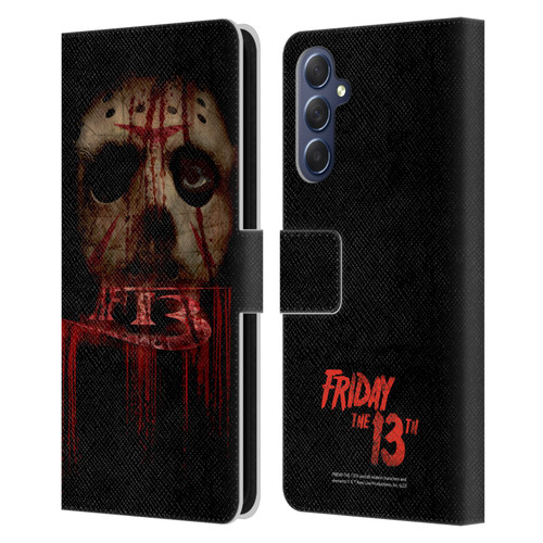 Friday the 13th 2009 Graphics Jason Voorhees Leather Book Wallet Case Cover For Samsung Galaxy M54 5G