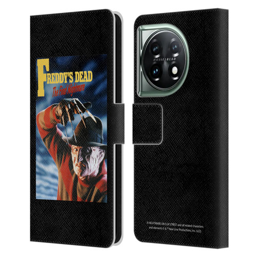 A Nightmare On Elm Street: Freddy's Dead Graphics Poster Leather Book Wallet Case Cover For OnePlus 11 5G