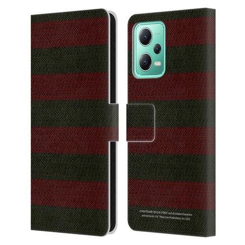 A Nightmare On Elm Street: Freddy's Dead Graphics Sweater Pattern Leather Book Wallet Case Cover For Xiaomi Redmi Note 12 5G