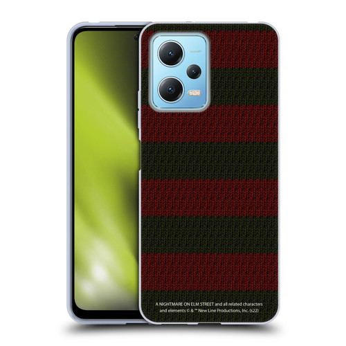 A Nightmare On Elm Street: Freddy's Dead Graphics Sweater Pattern Soft Gel Case for Xiaomi Redmi Note 12 5G