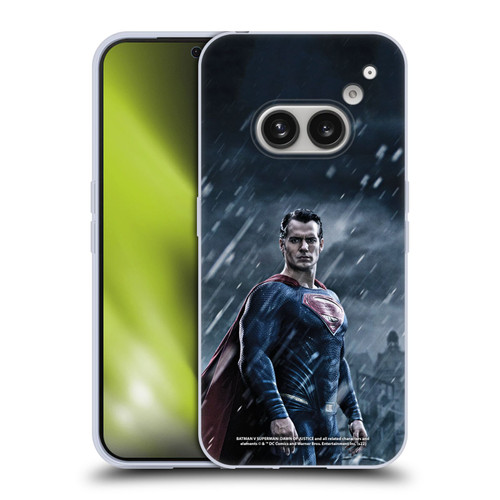 Batman V Superman: Dawn of Justice Graphics Superman Soft Gel Case for Nothing Phone (2a)