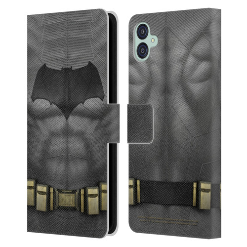 Batman V Superman: Dawn of Justice Graphics Batman Costume Leather Book Wallet Case Cover For Samsung Galaxy M04 5G / A04e