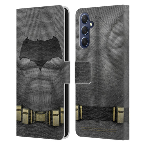 Batman V Superman: Dawn of Justice Graphics Batman Costume Leather Book Wallet Case Cover For Samsung Galaxy M54 5G
