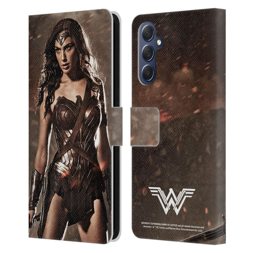 Batman V Superman: Dawn of Justice Graphics Wonder Woman Leather Book Wallet Case Cover For Samsung Galaxy M54 5G