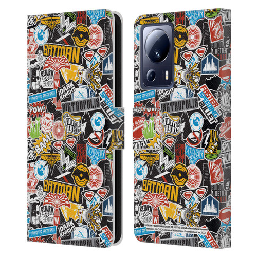 Batman V Superman: Dawn of Justice Graphics Sticker Collage Leather Book Wallet Case Cover For Xiaomi 13 Lite 5G
