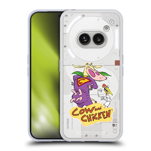 Cow and Chicken Graphics Super Cow Soft Gel Case for Nothing Phone (2a)