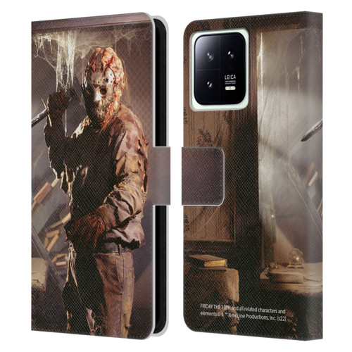 Friday the 13th: Jason Goes To Hell Graphics Jason Voorhees 2 Leather Book Wallet Case Cover For Xiaomi 13 5G