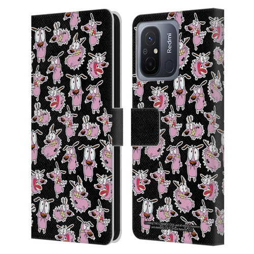 Courage The Cowardly Dog Graphics Pattern Leather Book Wallet Case Cover For Xiaomi Redmi 12C