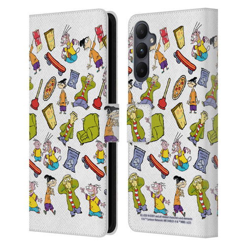 Ed, Edd, n Eddy Graphics Icons Leather Book Wallet Case Cover For Samsung Galaxy A05s