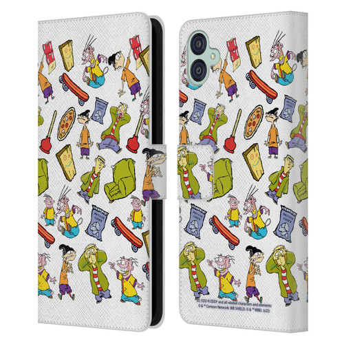 Ed, Edd, n Eddy Graphics Icons Leather Book Wallet Case Cover For Samsung Galaxy M04 5G / A04e