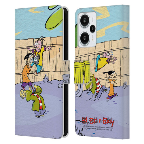 Ed, Edd, n Eddy Graphics Characters Leather Book Wallet Case Cover For Xiaomi Redmi Note 12T