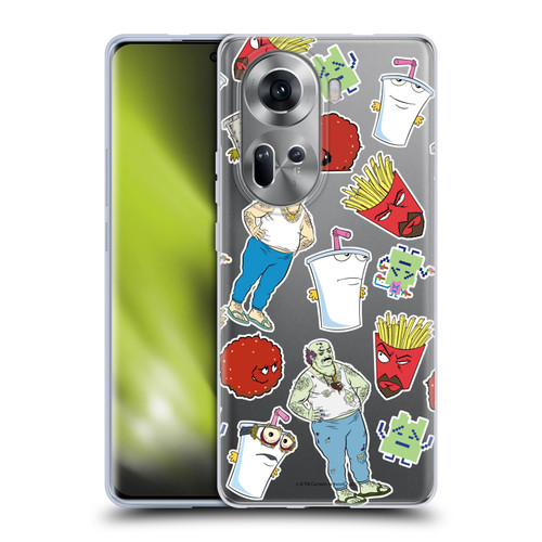 Aqua Teen Hunger Force Graphics Icons Soft Gel Case for OPPO Reno11