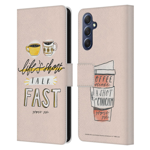 Gilmore Girls Graphics Life's Short Talk Fast Leather Book Wallet Case Cover For Samsung Galaxy M54 5G