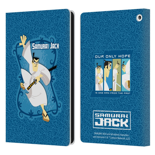 Samurai Jack Graphics Character Art 1 Leather Book Wallet Case Cover For Amazon Fire HD 8/Fire HD 8 Plus 2020