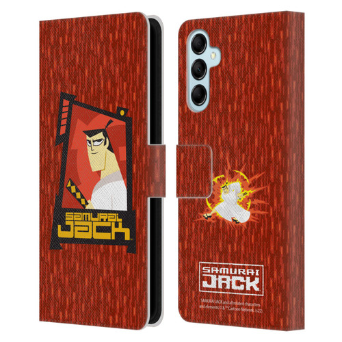Samurai Jack Graphics Character Art 2 Leather Book Wallet Case Cover For Samsung Galaxy M14 5G