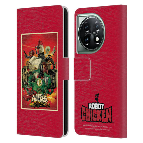 Robot Chicken Graphics Poster Leather Book Wallet Case Cover For OnePlus 11 5G
