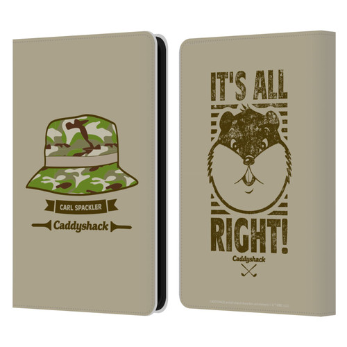 Caddyshack Graphics Carl Spackler Hat Leather Book Wallet Case Cover For Amazon Kindle 11th Gen 6in 2022