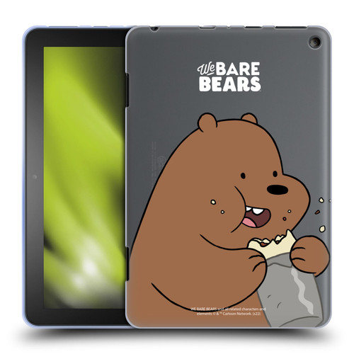 We Bare Bears Character Art Grizzly Soft Gel Case for Amazon Fire HD 8/Fire HD 8 Plus 2020