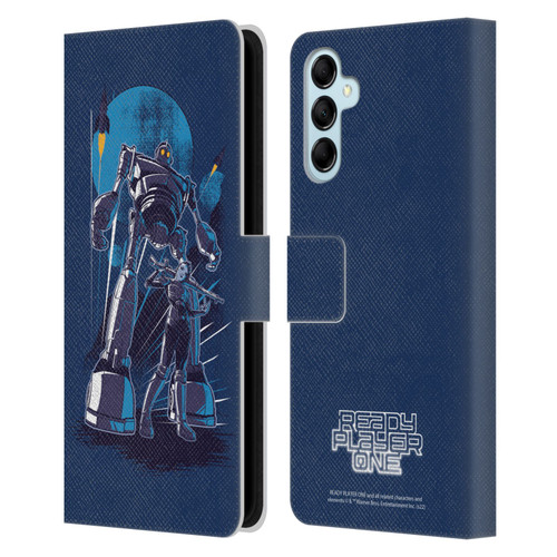 Ready Player One Graphics Iron Giant Leather Book Wallet Case Cover For Samsung Galaxy M14 5G