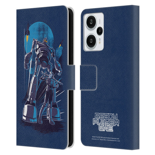 Ready Player One Graphics Iron Giant Leather Book Wallet Case Cover For Xiaomi Redmi Note 12T