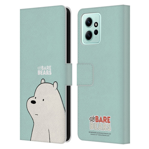We Bare Bears Character Art Ice Bear Leather Book Wallet Case Cover For Xiaomi Redmi 12